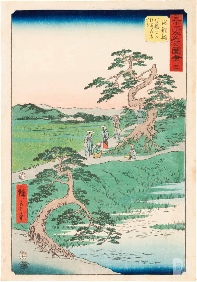Utagawa Hiroshige (1797-1858) | The complete set of Famous Sights of the Fifty-three Stations (Gojusan tsugi meisho zue), also known as the Vertical Tokaido | Edo period, 19th century - 图75